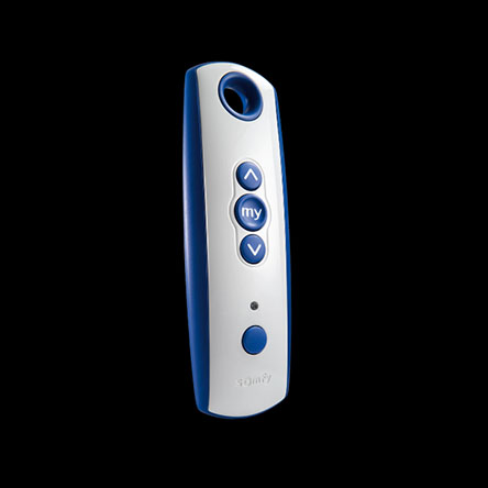 outdoor waterproof artistic remote with blue borders to control outdoor structures